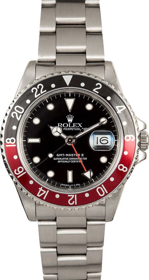 Rolex gmt master black red